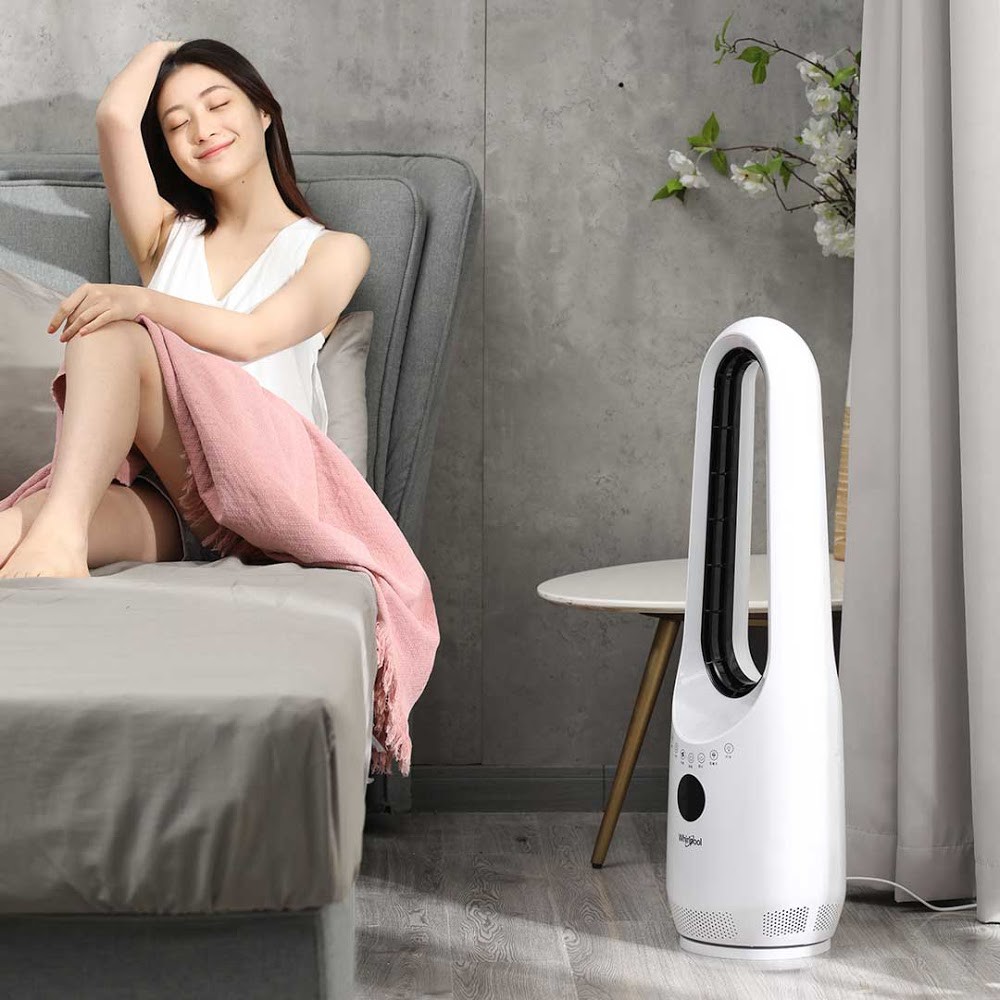 Quạt không cánh 12 tốc độ gió Xiaomi Youpin Whirlpool Inverter Wind Band Bladeless Fan WBF-01K - Chính hãng