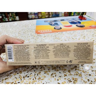Set nước hoa BURBERRY 4 mùi, 4 chai mini