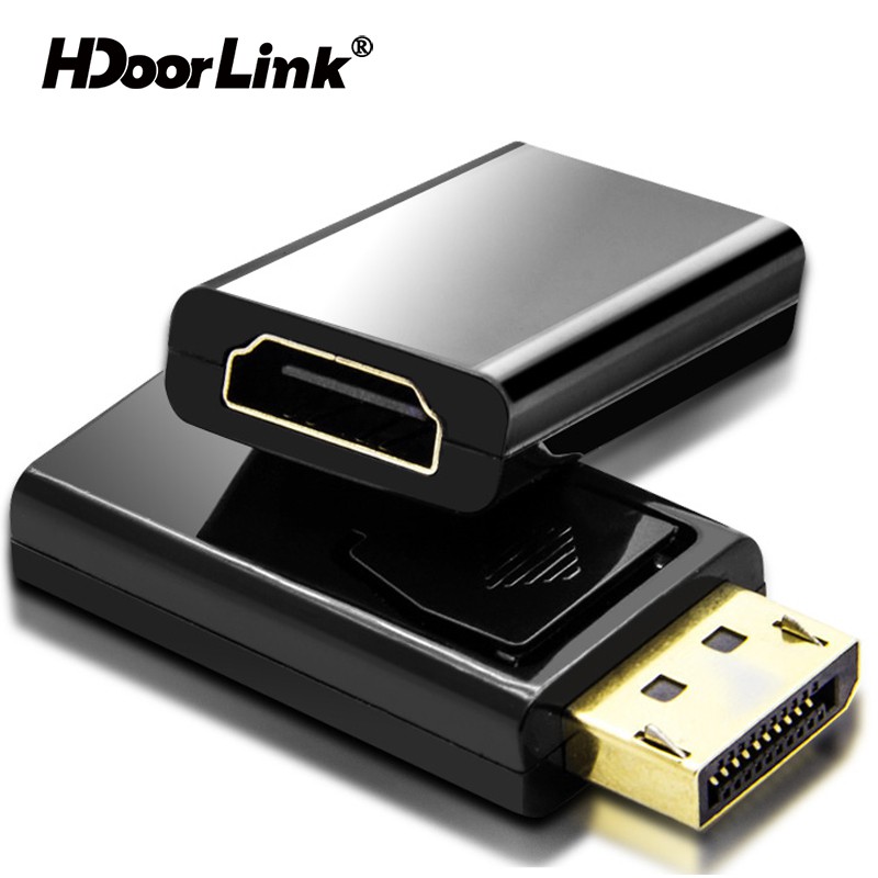 Cáp tương thích HdoorLink DP sang HDMI 4K 1080P Máy chiếu HDTV HD Video Audio Bộ chuyển đổi âm thanh từ Nam sang Nữ cho PC Macbook Samsung