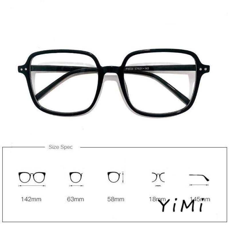 Kính bảo vệ bức xạ khung kim loại hình vuông lớn thời trang Hàn Quốc