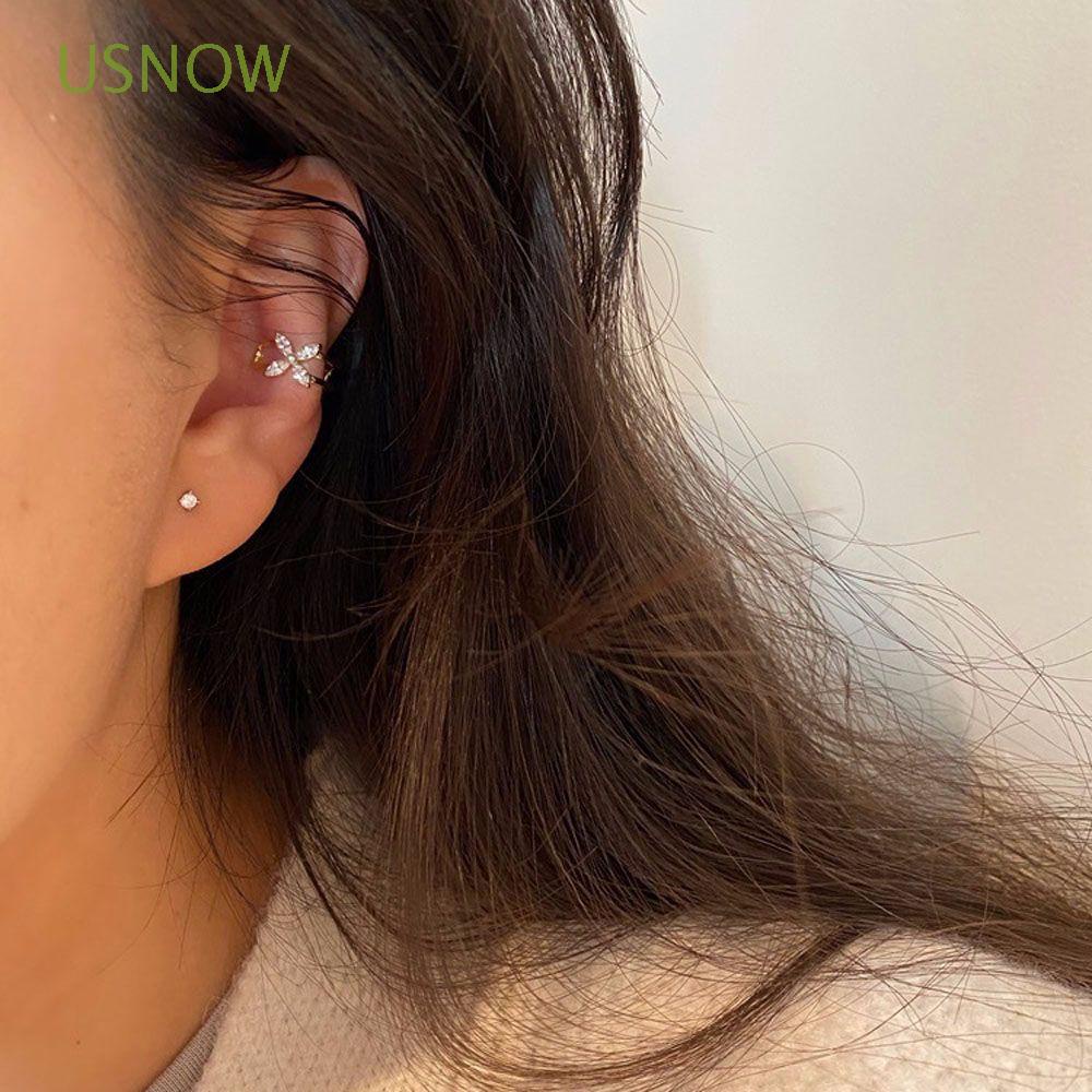 Khuyên Tai Dạng Kẹp Cho Nữ|Khuyên Vành Tai Hình Ngôi Sao Đính Đá Nhiều Màu Sắc Thời Trang|Bông Tai Kẹp
