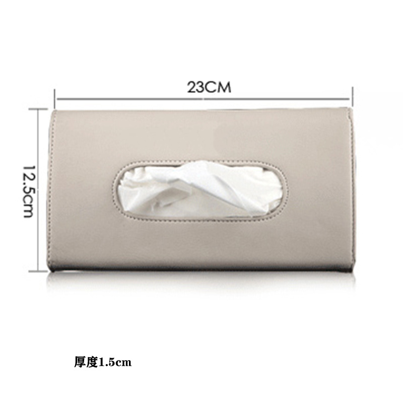 Hộp đựng khăn giấy bằng da PU cho xe hơi