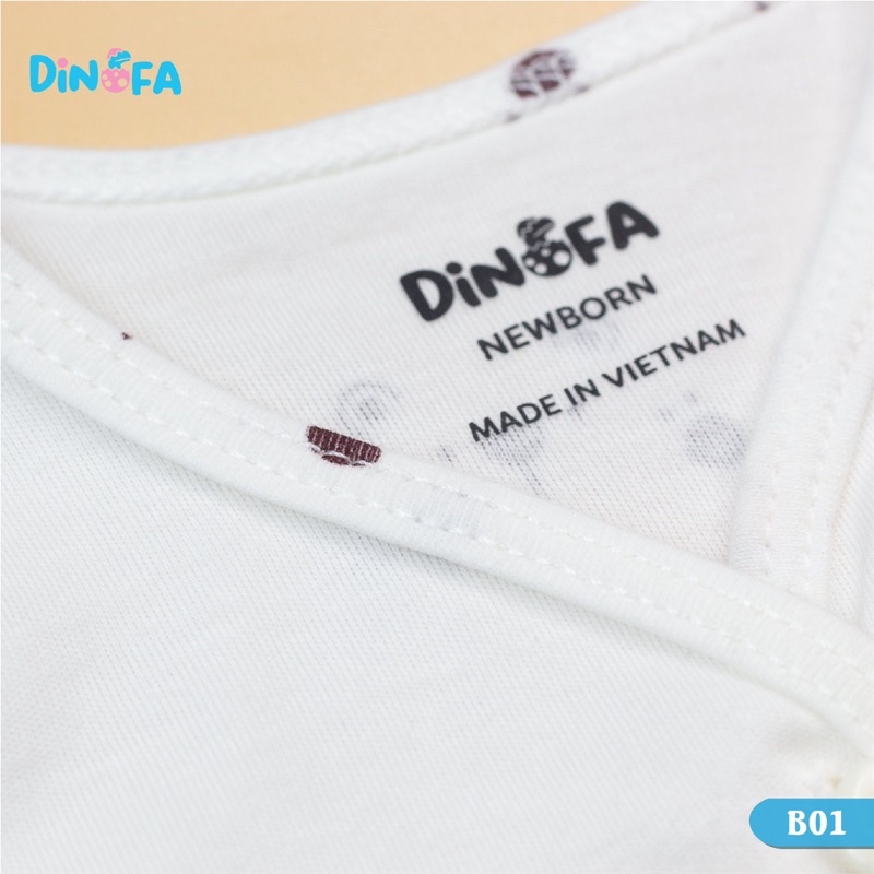 Set Sơ Sinh Dinofa 4 chi tiết chất cottton