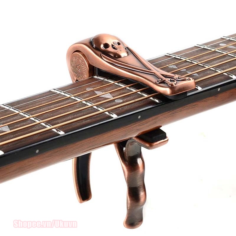 [Hà Nội] Capo đàn Guitar độc đáo Alice A007H capo kim loại đầu lâu