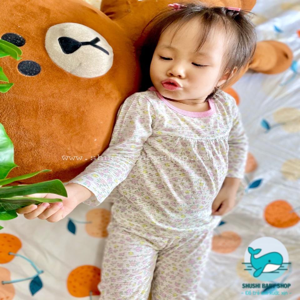 [Có sẵn] [FreeShip] [Ảnh thật] [Giá hủy diệt] Bộ Dài Tay Bé Gái Xuất Dư Gym's Kids Bèo Mặc Nhà Cực Xinh