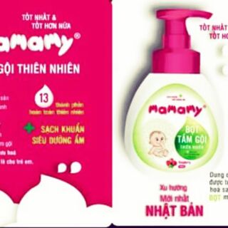 Sữa tắm gội dạng bọt mamamy