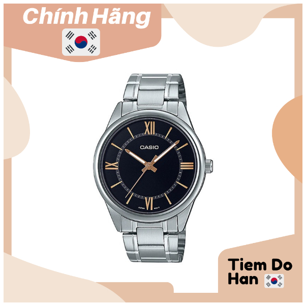Đồng hồ nam Casio MTP-V005D-1B5UDF dây kim loại Bill Hàn