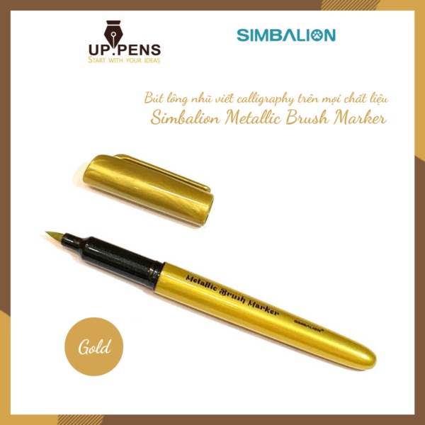 Bút Metallic Brush Marker SIMBALION MM681/ Bút Dạ Nhiều Màu / Bút Lông Thư Pháp Hiện Đại/ Bút Nhũ Trang Trí Sổ