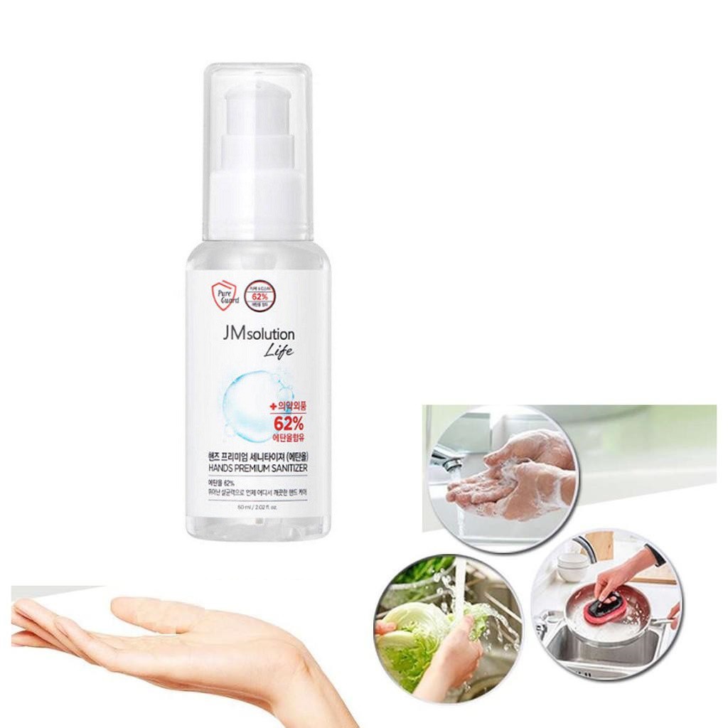 Gel Rửa Tay Khô Kháng Khuẩn 99,9% Jm Solution Life Hands Premium Sanitizer 60ml