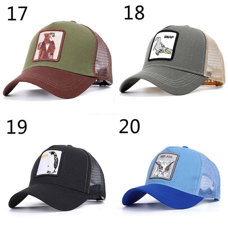 Mũ lưỡi trai họa tiết thú mới 2019