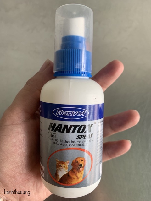 🌸🐶Thuốc xịt ve, ghẻ, chấy rận,bọ chét cho chó,thú cưng HANTOX 100ML