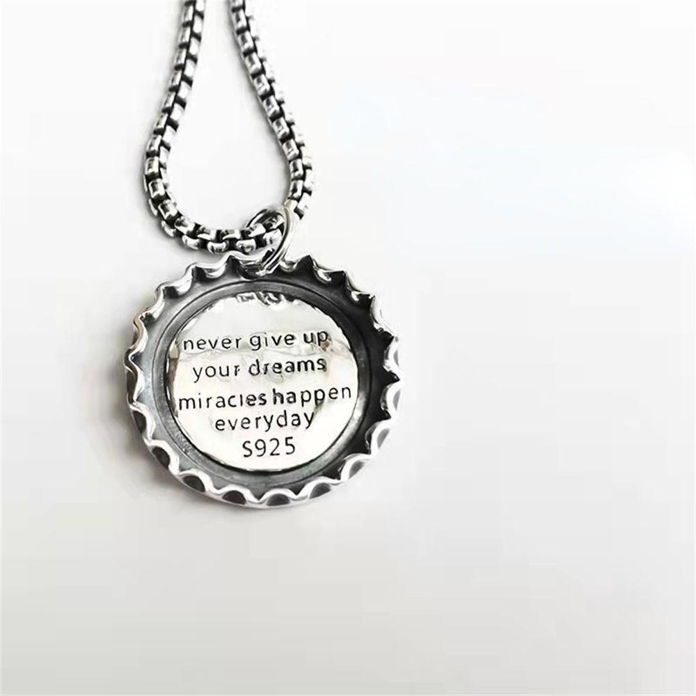 FUTURE Fashion Cola Bottle Cap Necklace Vintage Punk Beer Drink Pendant Biker Rock Men Women Gothic Hip Hop