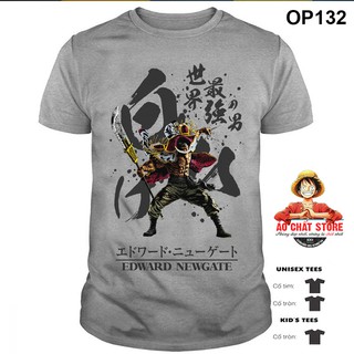 Áo Râu Trắng WHITE BEARD Thư Pháp Siêu Ngầu - Áo Phông One Piece Đẹp OP132