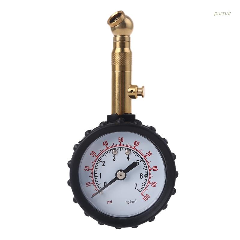 Đồng hồ đo áp suất lốp xe Pur / 0-100 Psipsi chuyên dụng cho xe hơi / xe máy / xe tải chất lượng cao