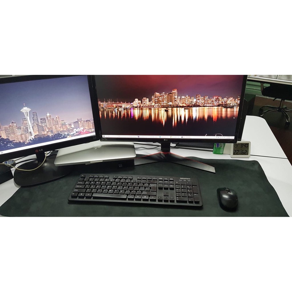 Miếng lót chuột da bò thật size lớn 40x90 chơi game lướt siêu êm