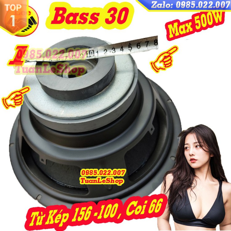LOA BASS 3 TẤC COIL 66 GÂN MÚT TỪ KÉP 156-100 –GIÁ 01 LOA BASS 30