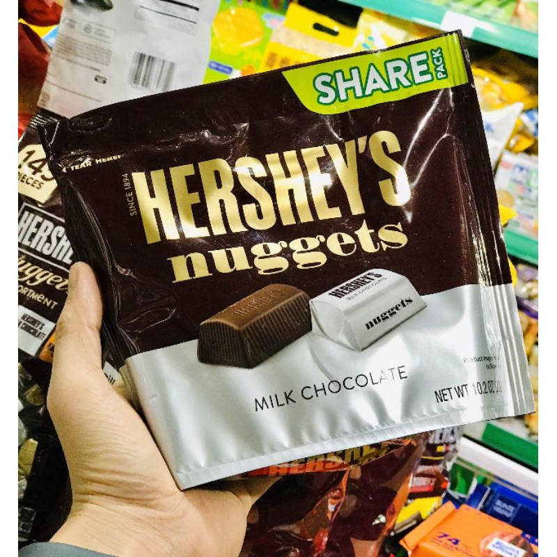 Socola sữa Hershey's Nuggets Milk Mỹ