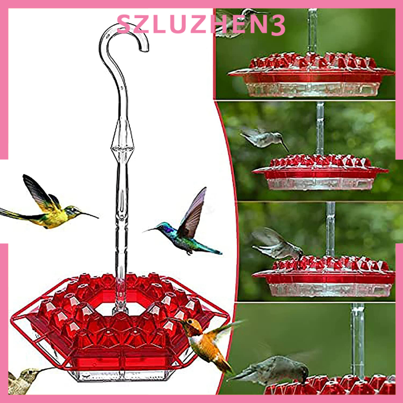 [SmartHome ] Hummingbird Feeder Garden Birds Nectar Feeding Station Gift for Birds Lovers