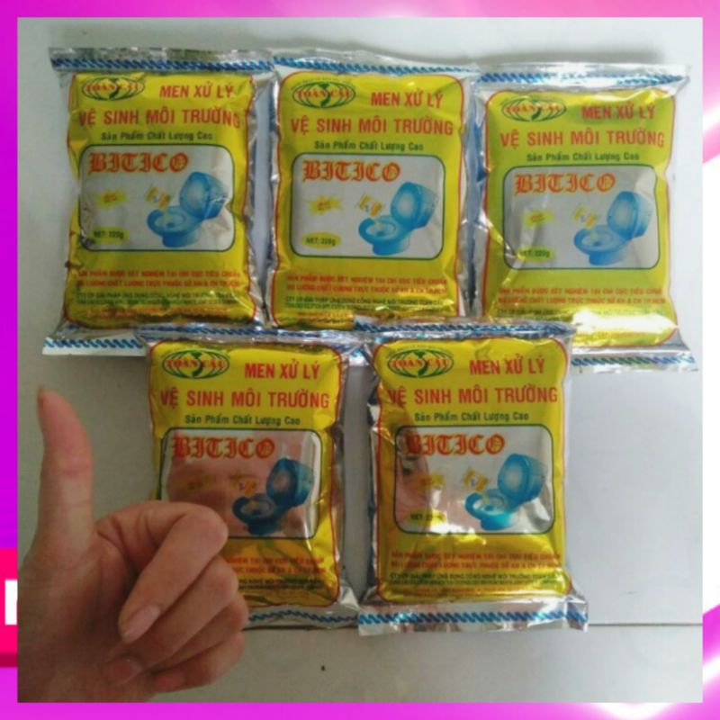 Men vi sinh xử lý bể phốt CHÍNH HÃNG chống hôi, chống tắc bồn cầu siêu hiệu quả