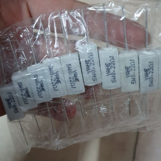 Trở sứ 0,22 ôm 5w giá bán 10 con - Điện Tử Duy Anh
