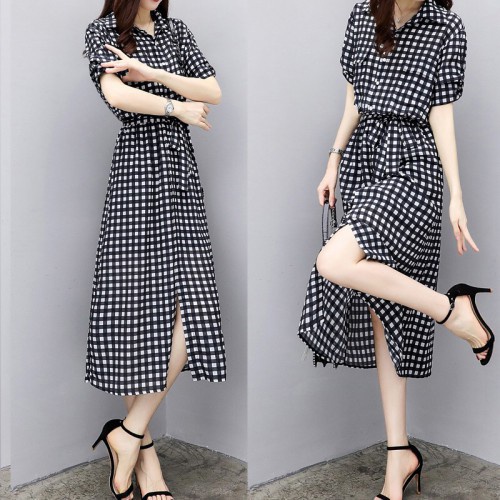 ĐẦM XÒE ĐẸP CÔNG SỞ GIÁ TỐT  [tặng ngay bút chì kẻ mày ] (CARO THẮT EO) | BigBuy360 - bigbuy360.vn