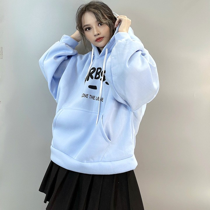 [J01] Áo khoát nỉ nữ HOODIE Form Dơi Tay Phồng Purbsso hàng bao chất dễ thương-A700