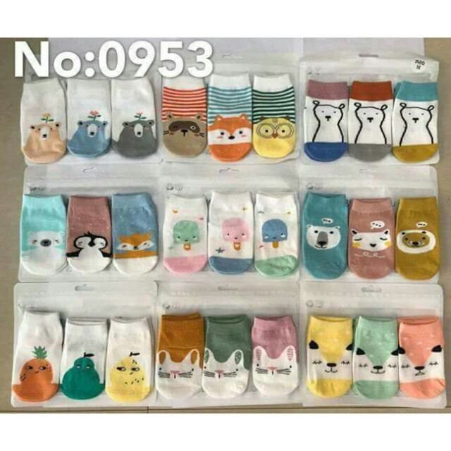 sét 3 đôi tất NBD kids xuất Nhật