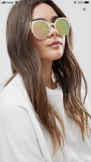 Mắt kính dáng mắt mèo hiệu Asos Auth 100%