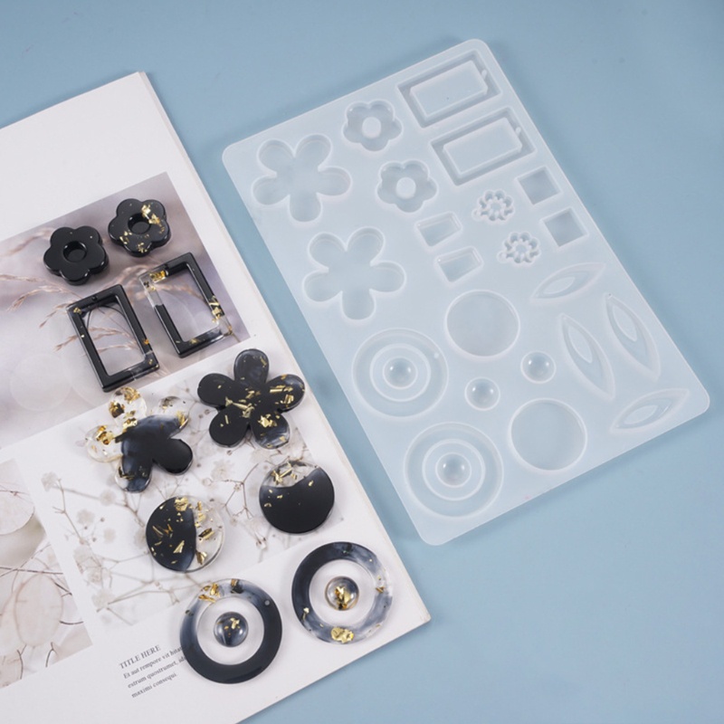Khuôn Silicone Làm Móc Khóa Epoxy Resin DIY