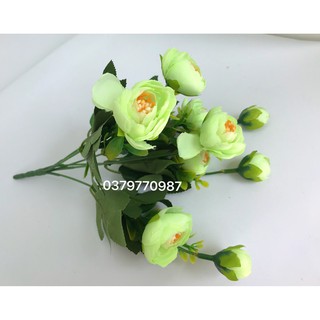 Hoa lụa - cụm hồng tỉ muội