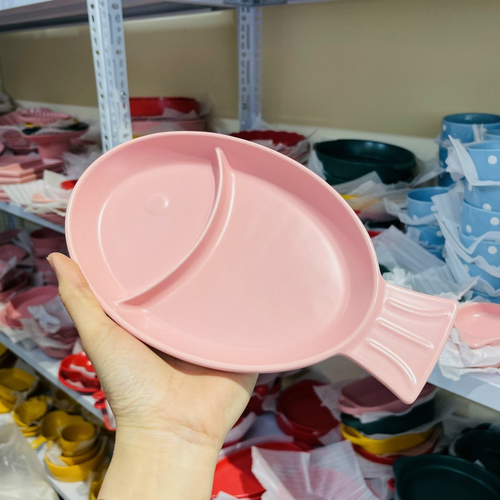 Đĩa hình cá đựng đồ ăn gốm sứ decor trang trí đồ ăn cho gia đình siêu đẹp