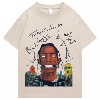 Áo thun tay ngắn in chữ Travis Scott AstroWorld Tour cỡ lớn tỷ lệ 1:1\n