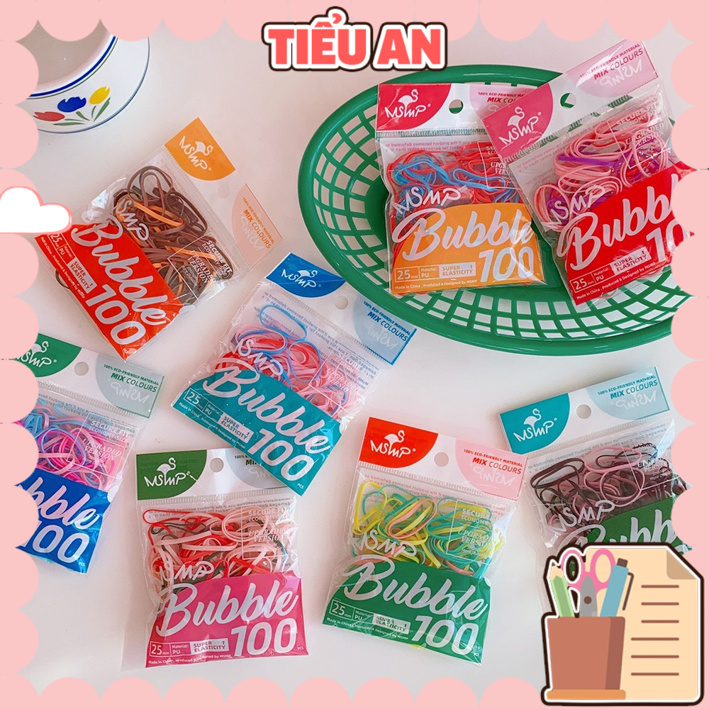[Mới] Túi mini Thun Cột Tóc Hàn Quốc 100 sợi đủ màu