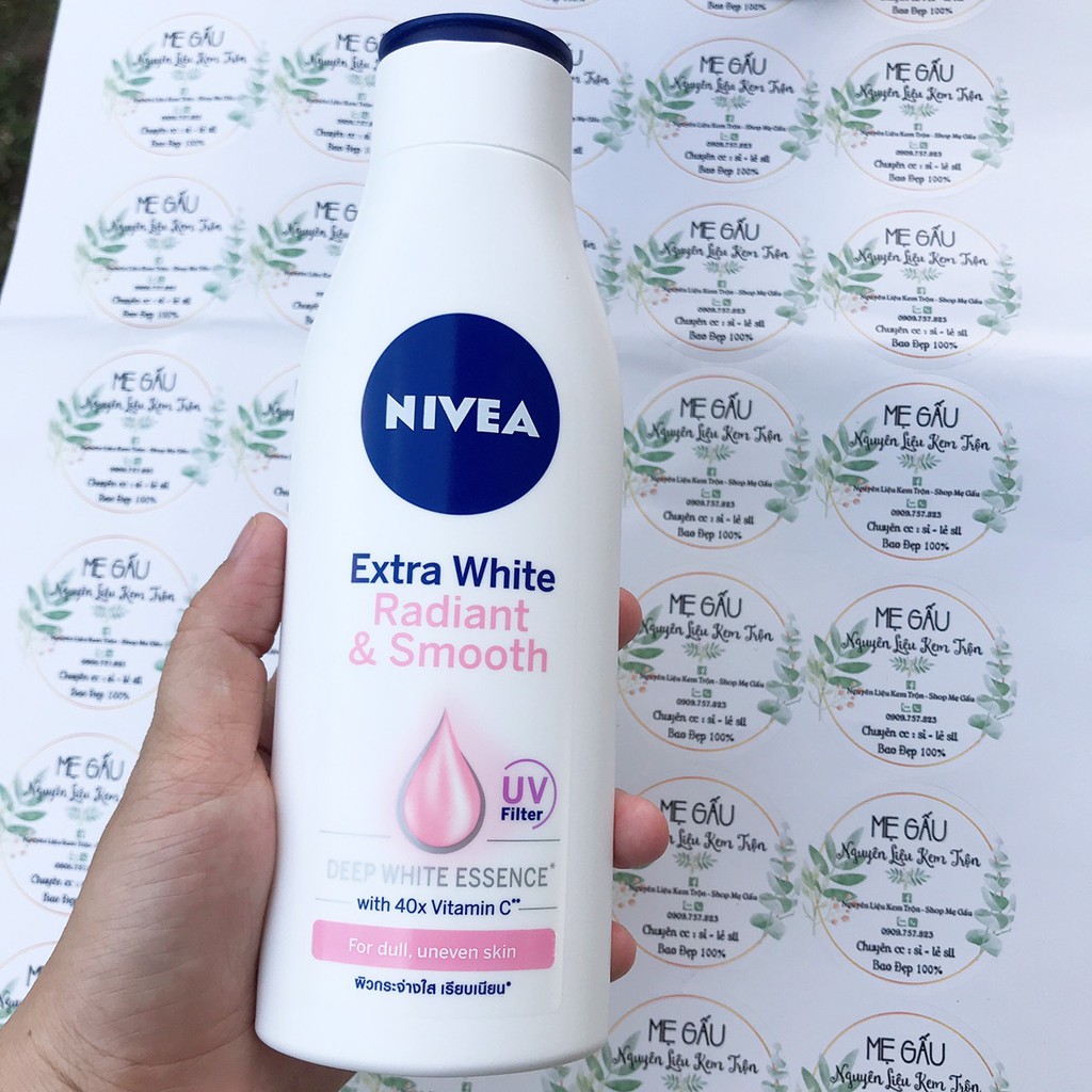 Sữa Dưỡng Thể Sáng Da Tức Thì Nivea Extra White Instant Glow chai 200ml