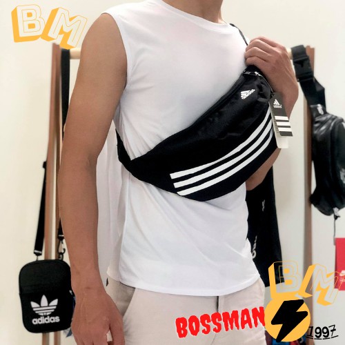 [TV 011] Túi Đeo Chéo Nam Unisex 3 Sọc - Thời Trang - Trẻ Trung - Phong Cách - Túi Bao Tử - BOSSMAN