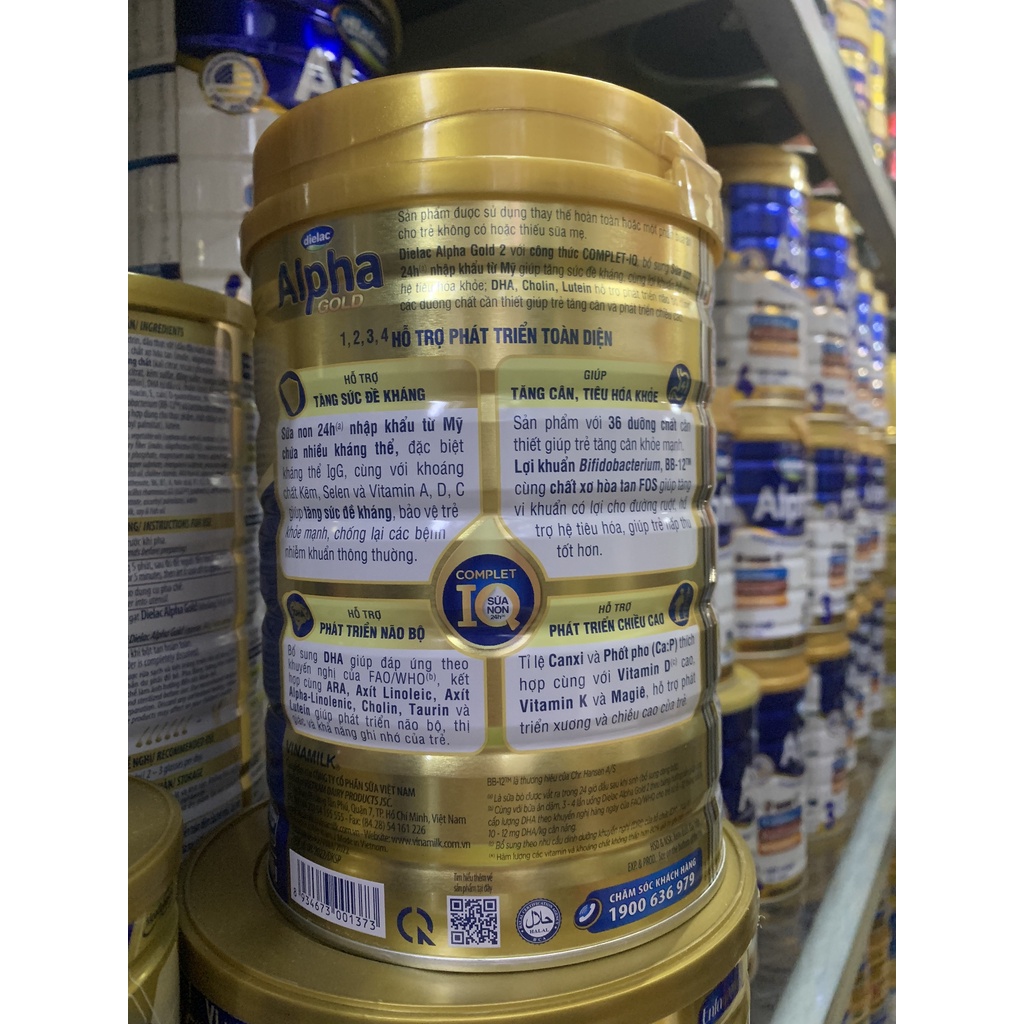 Sữa Dielac Alpha Gold 2 800g