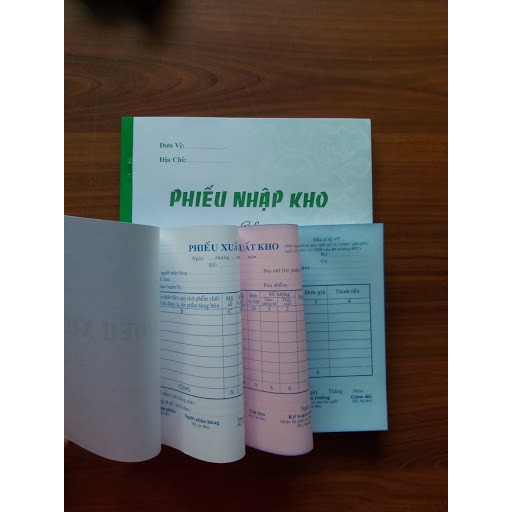 PHIẾU XUẤT - NHẬP KHO A5 3 LIÊN (16X20 )