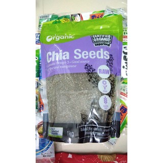 Hạt Chia Úc Organic Chia Seeds Australia 1kg (Tem Tím)