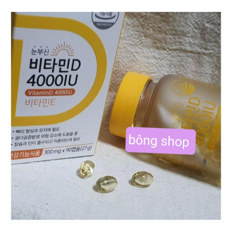 VITAMIN D 4000IU HÃNG HANMI BỔ SUNG CHO CẢ GIA ĐÌNH