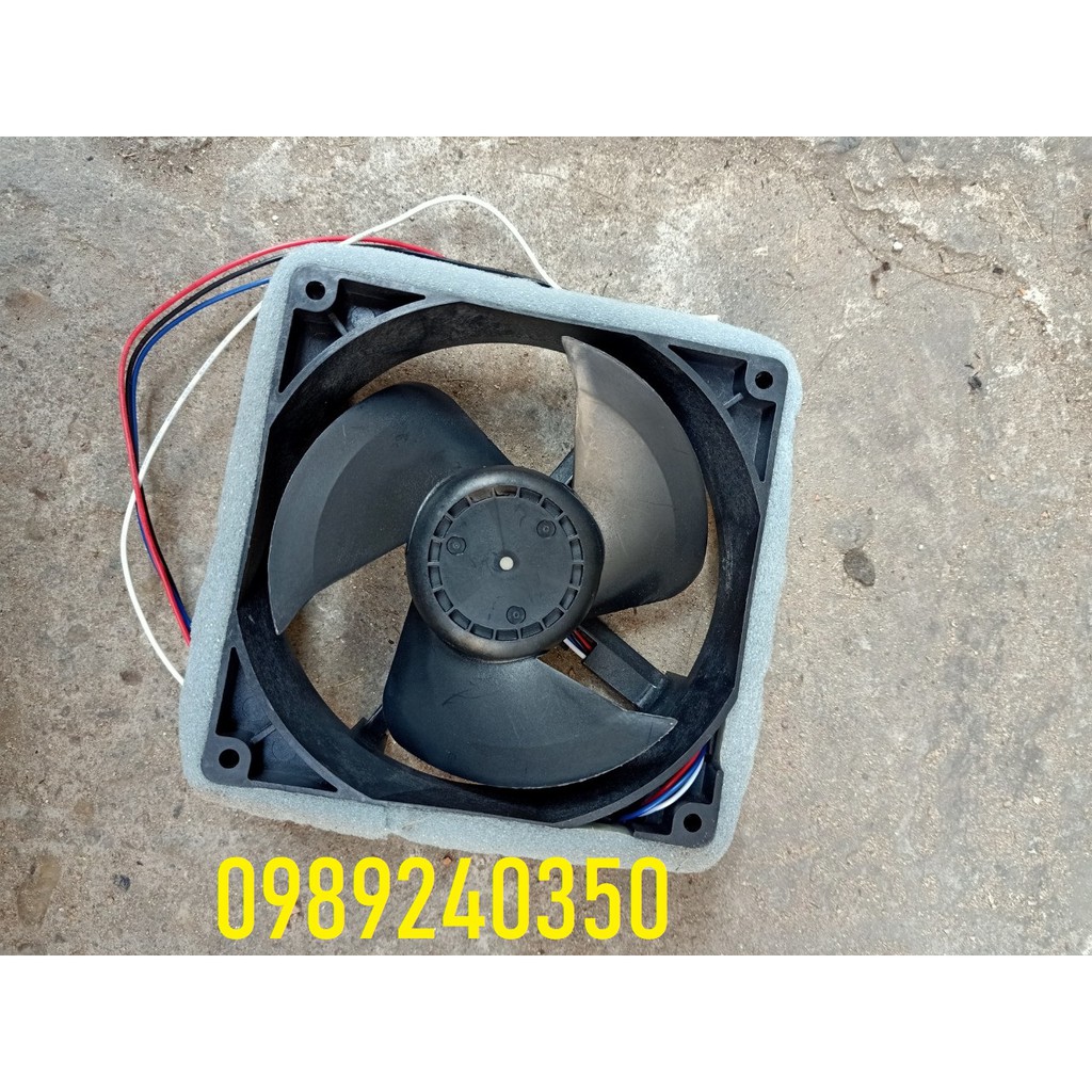 Mô tơ quạt tủ lạnh 12V 4 dây (vuông 12,5 x 12,5cm)