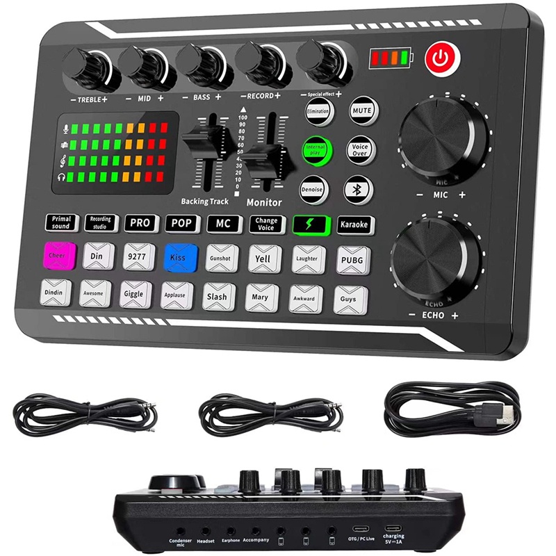 Thẻ Âm Thanh Và Giao Diện Âm Thanh DJ Hiệu Ứng Âm Thanh Và Thay Đổi Giọng Nói Cho Studio
