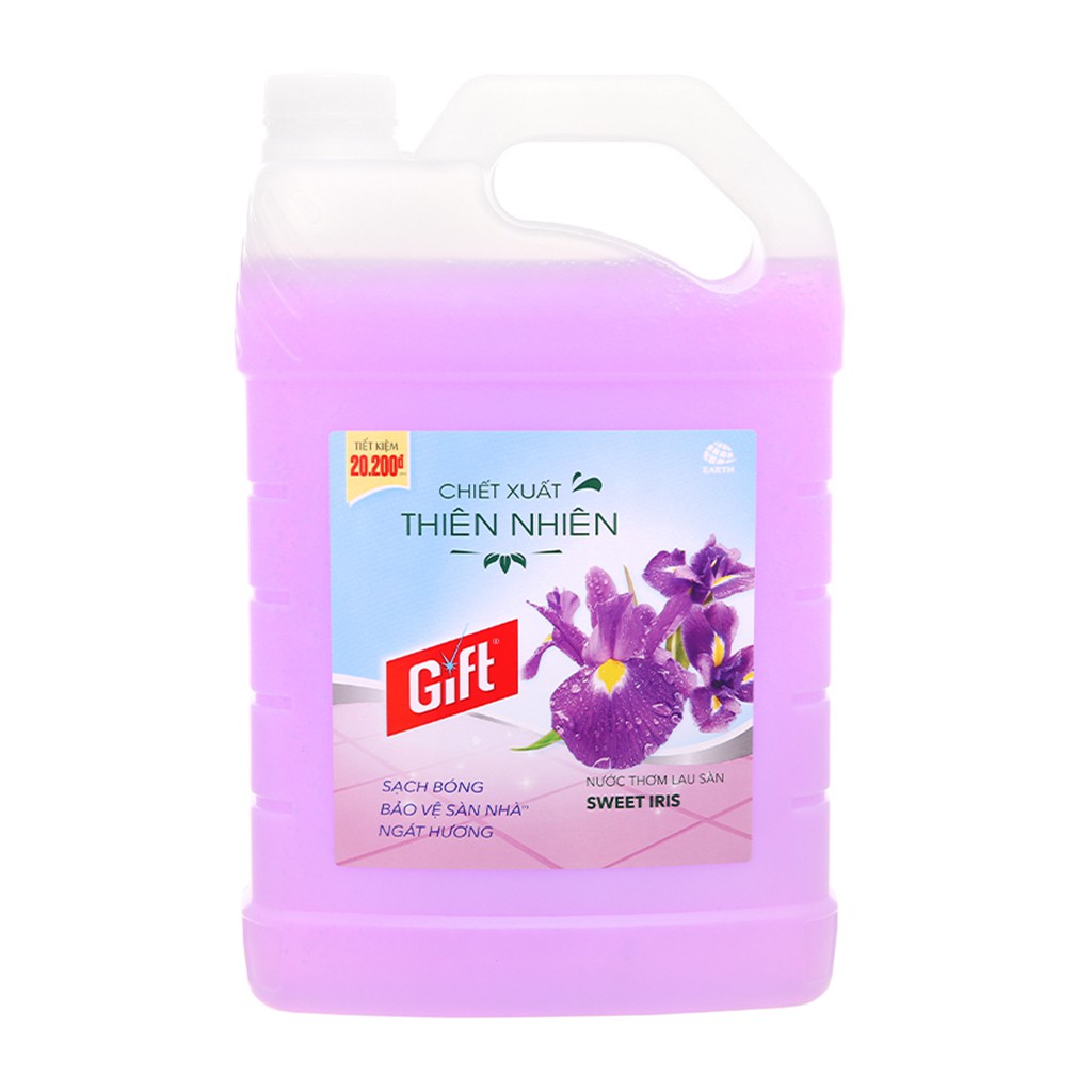 Nước Lau Sàn Gift Đậm Đặc Can 3.8kg Nhiều Loại Hương
