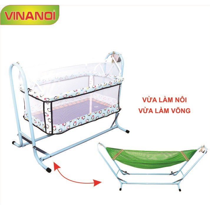 Nôi võng tự động cho bé 2 trong 1 Vinanoi - NV25X