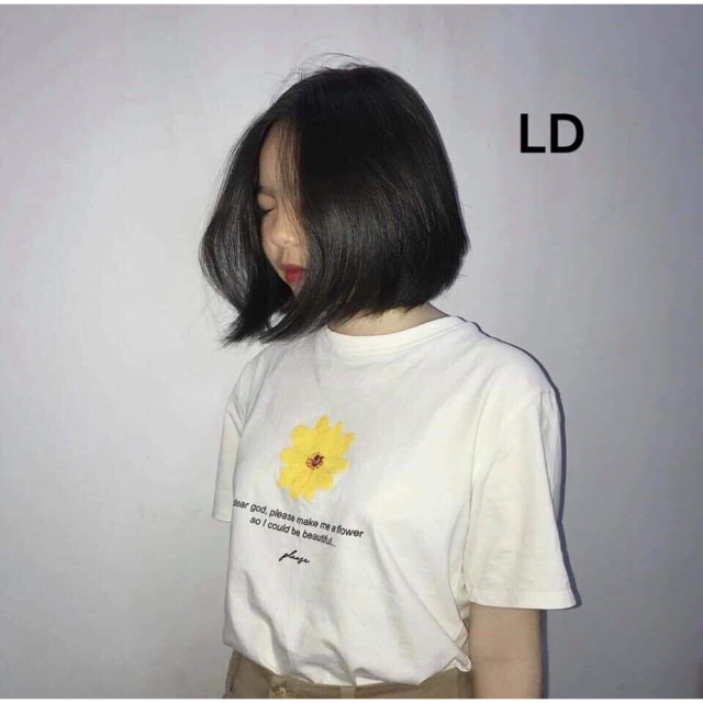 Áo hoa cúc vàng LDC728