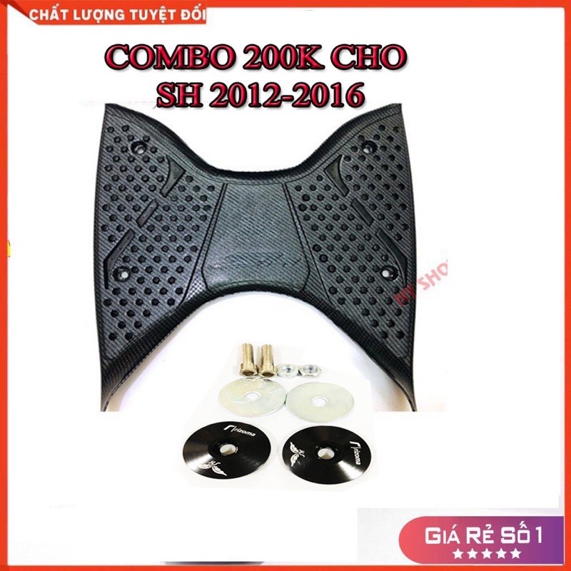 Combo thảm cacbon sh cộng ốc bịt chân gương sh 2012-2020 cực đẹp