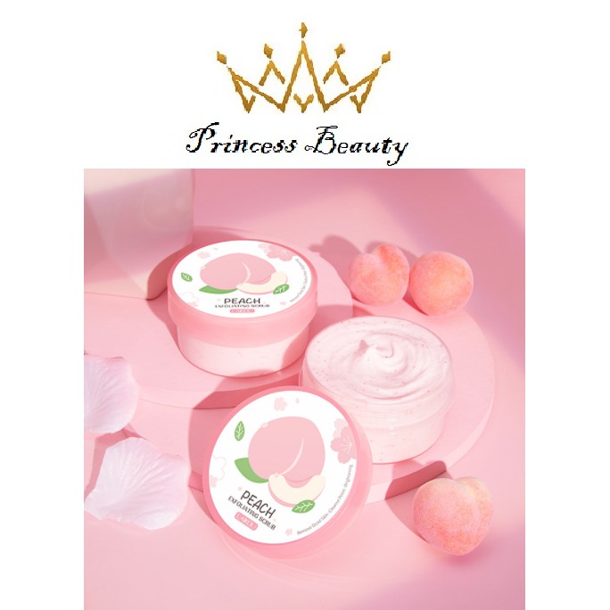 Tẩy da chết đào dành cho mặt Peach Exfoliating Scrub Laikou 90G Princess Beauty | BigBuy360 - bigbuy360.vn