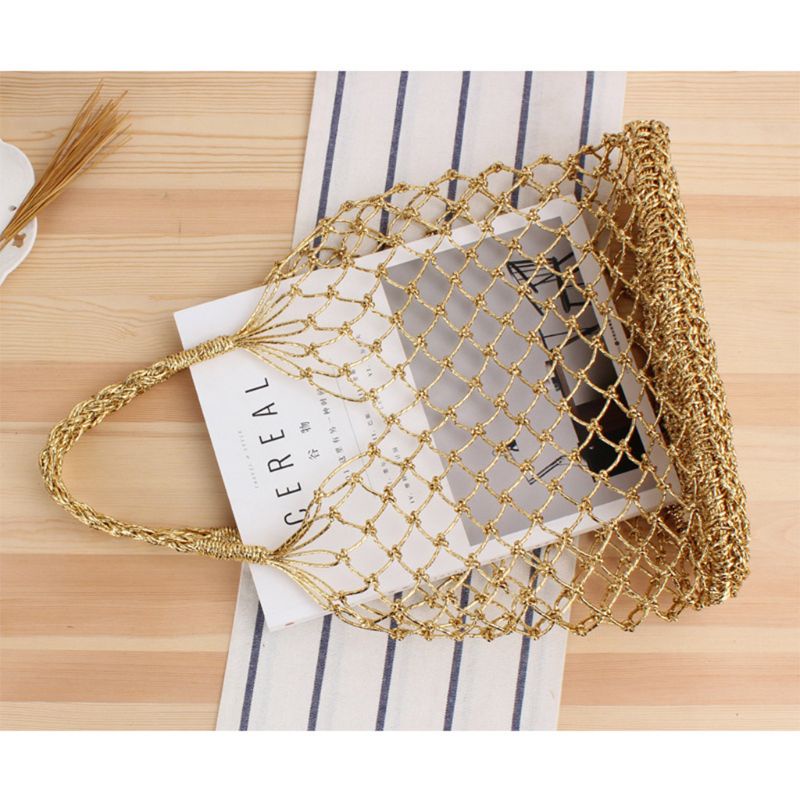 Túi Xách Bằng Sợi Rơm Cotton Thời Trang Mùa Hè Dành Cho Nữ