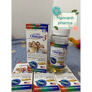 Viên dầu cá Alaska OMEGA 3 with Coenzym Q10 lọ 100viên