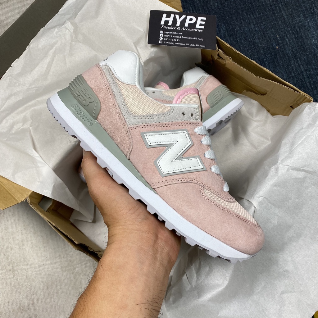 Giày New Balance WL574 ESP Pink - NB 574 Hồng - Phiên bản high quality | Hype Sneaker .