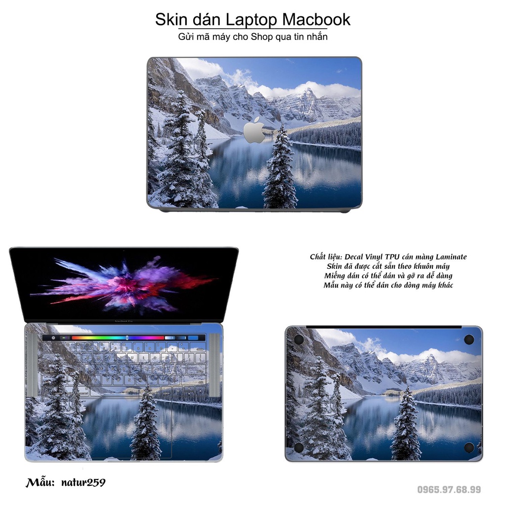 Skin dán Macbook mẫu thiên nhiên (đã cắt sẵn, inbox mã máy cho shop)